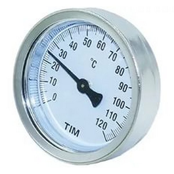Термометр  63мм-50мм 1/2 (0-120 С) гориз. TIM
